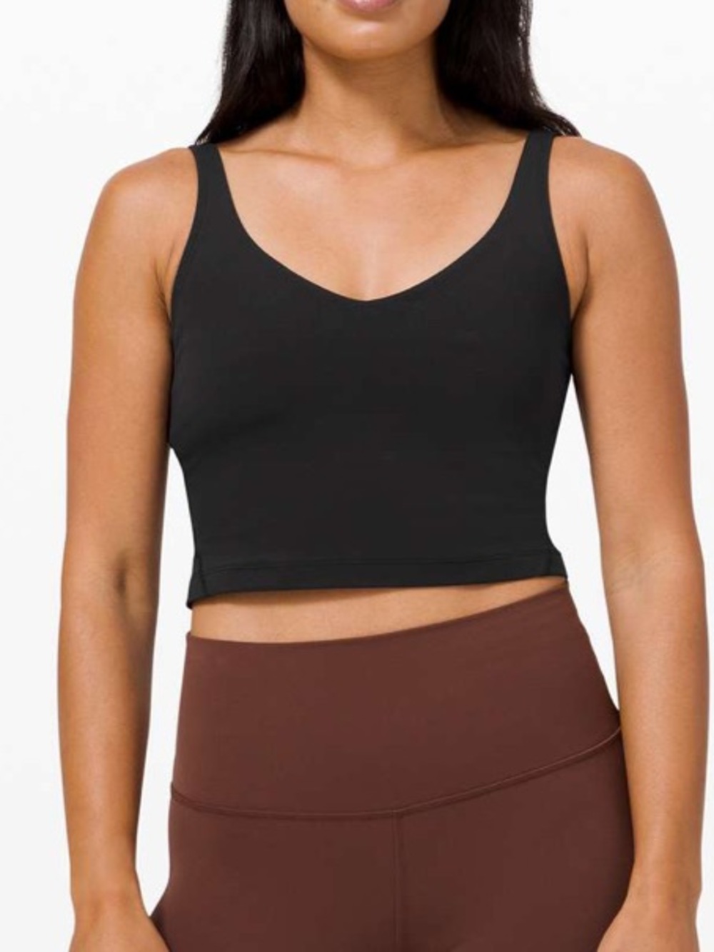 Lululemon Align Tank Top Black Yoga Workout Cropped Gym Sporty 10